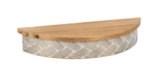 Load image into Gallery viewer, Braided Whitewash Gold Embossed Edge Wall Shelf by Ganz CB182975