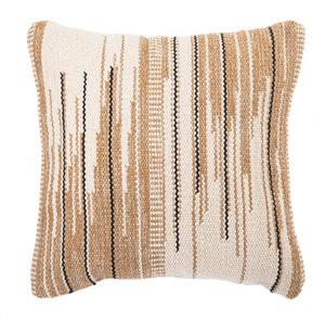 Black & Ivory Broken Stripe Pillow by Ganz CB183364