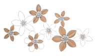 Natural Woven & Wirework Layered Flower Decor by Ganz CB184047