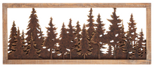 Load image into Gallery viewer, Laser Cut Layered Forest Wall Decor in Rustic Frame by Ganz CB184464