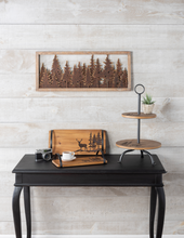 Load image into Gallery viewer, Laser Cut Layered Forest Wall Decor in Rustic Frame by Ganz CB184464