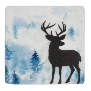 Animal Silhouette with Forest Coaster (4pc Set) by Ganz CB184473