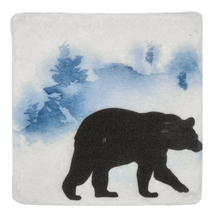 Load image into Gallery viewer, Animal Silhouette with Forest Coaster (4pc Set) by Ganz CB184473