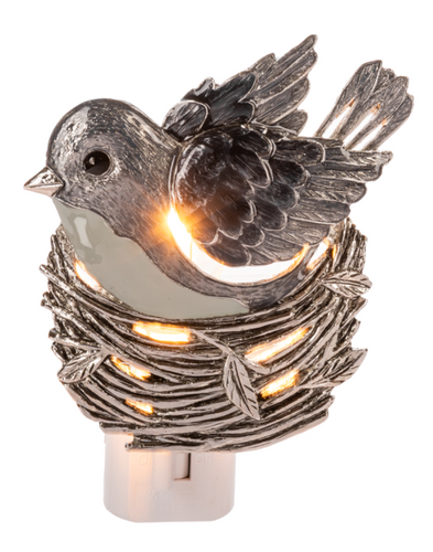 Bird in Nest Night Light by Ganz CB185541
