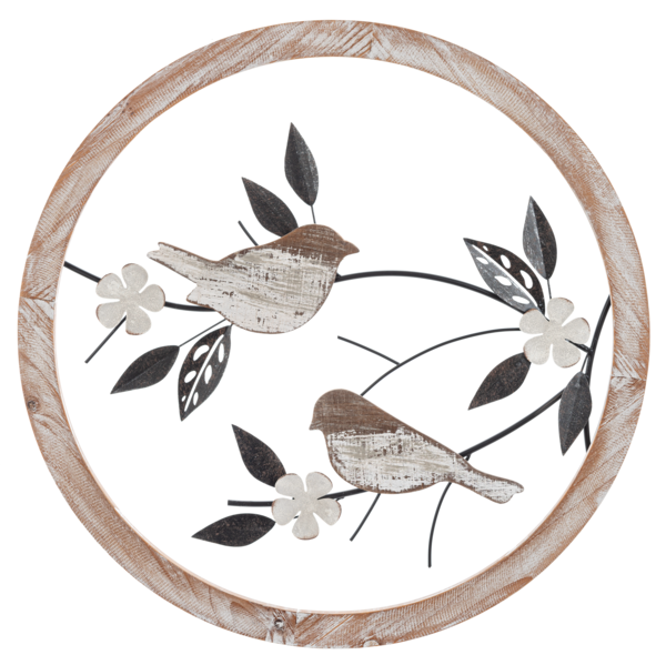 Round Frame Bird in Branch Wall Decor by Ganz CB185889