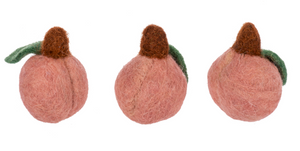 Handmade Felted Wool Mini Lemon & Peach by Ganz CB185929
