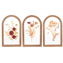 Load image into Gallery viewer, Arch Framed Pressed Flower Wall Decor by Ganz CB186002