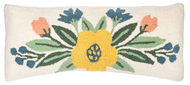 Punch Hook Meadow Flower Lumbar Pillow by Ganz CB186473