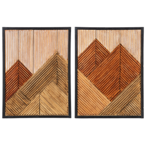 Modern Slat Mountain Wall Decor by Ganz CB186871