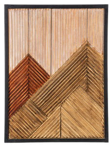 Modern Slat Mountain Wall Decor by Ganz CB186871