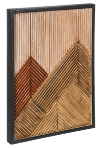 Modern Slat Mountain Wall Decor by Ganz CB186871