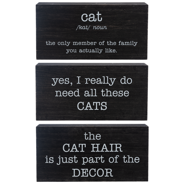 Cat Humor Text Message Block by Ganz CB186935