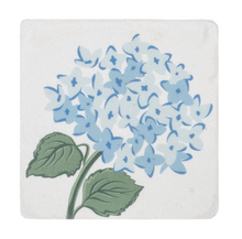 Load image into Gallery viewer, Blue Hydrangea Coaster (4pc set) by Ganz CB187183