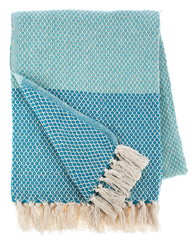 Color Block Woven Throw by Ganz CB187561