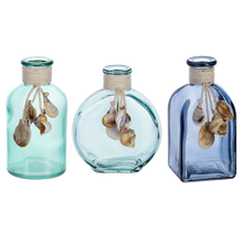 Load image into Gallery viewer, Decorative Bottle with Faux Shell Dangle (6pc ppk) by Ganz CB188056