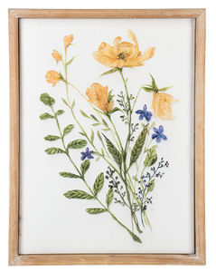 Embossed Wild Flower Wall Decor by Ganz CB188285