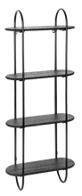 Load image into Gallery viewer, Black Four Tier Wall Shelf by Ganz CB188307