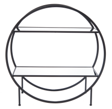 Load image into Gallery viewer, Round Two Tier Shelf with Mirrors by Ganz CB189359