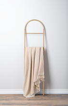 Load image into Gallery viewer, Marbled Tan Woven Throw by Ganz CB195028