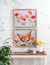 Load image into Gallery viewer, Flower &amp; Butterfly with Handpainted Texture by Ganz CB195490