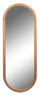 Wood Frame Long Oval Wall Mirror by Ganz CB195525