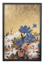 Load image into Gallery viewer, Painted Flowers with Gold Background Wall Decor by Ganz CB195688