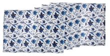 Load image into Gallery viewer, Blue &amp; White Watercolor Floral Table Runner  by Ganz CB196711