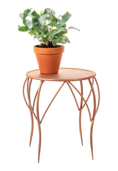copper plant stand indoor Antique Copper Finish Mini Table Plant Stand (2pc set) by Ganz CG176872