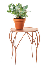 Load image into Gallery viewer, Antique Copper Finish Mini Table Plant Stand (2pc set) by Ganz CG176872