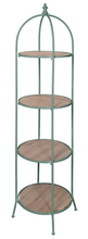 Load image into Gallery viewer, Sage Round Four Tier Plant Stand by Ganz CG176882