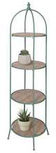 Load image into Gallery viewer, Sage Round Four Tier Plant Stand by Ganz CG176882