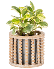 Load image into Gallery viewer, Beaded Open Slat Planter (2pc set) by Ganz CG179440