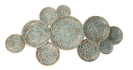 Gold Patina Embossed Multi Flower Wall Decor by Ganz CG179446