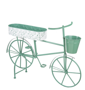 Sage & White Bike Plant Stand by Ganz CG180225