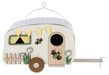 Load image into Gallery viewer, Bee &amp; Flower Camper Birdhouse by Ganz CG180400