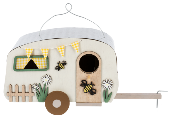 Bee & Flower Camper Birdhouse by Ganz CG180400