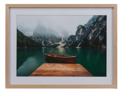 Framed Lake & Mountatin Photography Wall Decor by Ganz CG187079