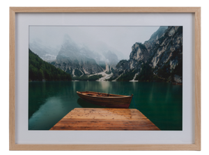 Framed Lake & Mountatin Photography Wall Decor by Ganz CG187079