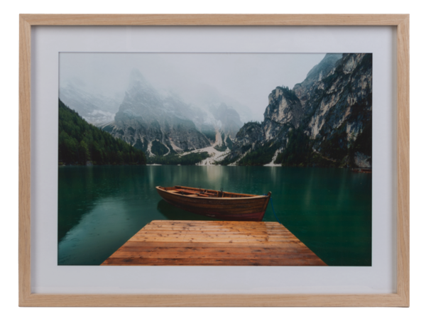 Framed Lake & Mountatin Photography Wall Decor by Ganz CG187079