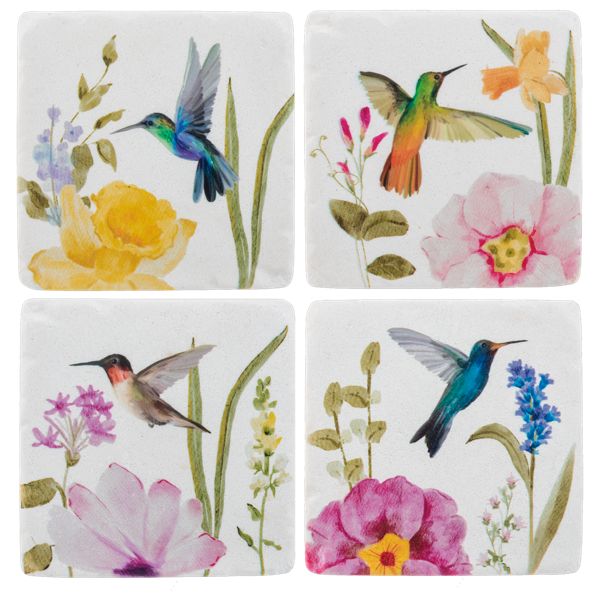 Hummingbird Coaster (4pc set) by Ganz CG187321