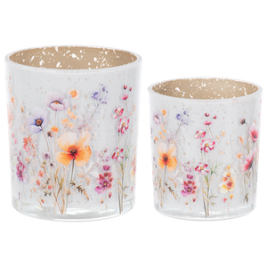 Wildflower Tealight / Votive Holder (2pc set) by Ganz CG187901