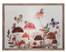 Load image into Gallery viewer, Framed Embossed Mushroom Wall Decor by Ganz CG188036