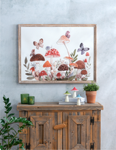 Load image into Gallery viewer, Framed Embossed Mushroom Wall Decor by Ganz CG188036