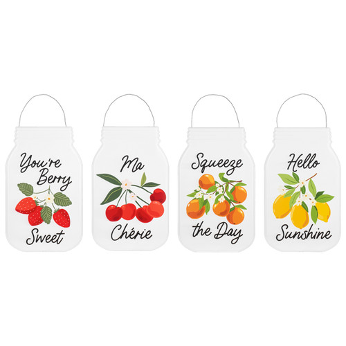 Fruit Humor Jar Wall Sign by Ganz CG188169