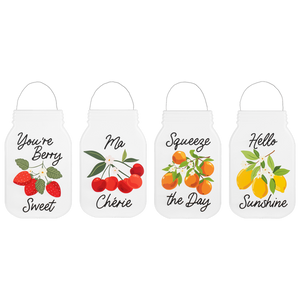 Fruit Humor Jar Wall Sign by Ganz CG188169