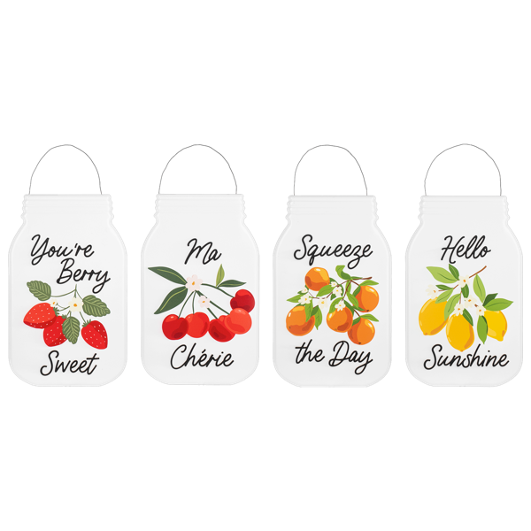 Fruit Humor Jar Wall Sign by Ganz CG188169