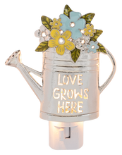 Load image into Gallery viewer, Watering Can with Flowers Night Light by Ganz CG188203