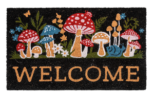 Mushroom Welcome Doormat by Ganz CG189344