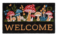 Mushroom Welcome Doormat by Ganz CG189344