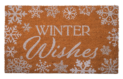 Winter Wishes Snowflake Doormat by Ganz CX186648